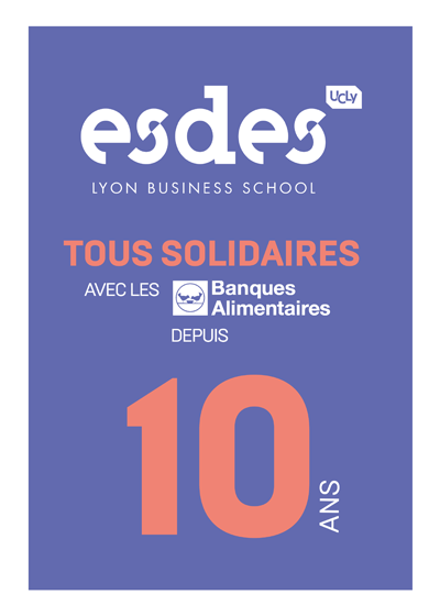 actu ESDES et Banque Alimentaire 10 ans