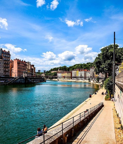 Photo de Lyon instagram fleuve saône