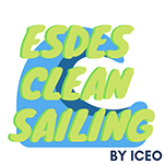 logo ESDES Clean sailing by iceo association étudiante