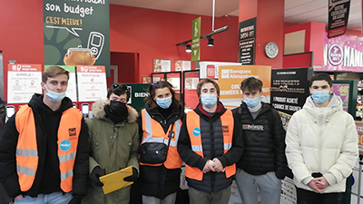 actu 2021 les étudiants s'engagent avec la banque alimentaire